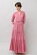 Cotton Gather Tiered Wrap Long Dress