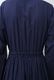 Cotton Gather Tiered Wrap Long Dress