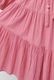 Cotton Gather Tiered Wrap Middle Dress
