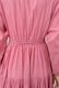 Cotton Gather Tiered Wrap Middle Dress