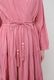 Cotton Gather Tiered Wrap Middle Dress