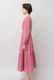 Cotton Gather Tiered Wrap Middle Dress