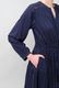 Cotton Gather Tiered Wrap Middle Dress