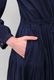 Cotton Gather Tiered Wrap Middle Dress