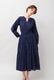 Cotton Gather Tiered Wrap Middle Dress