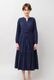 Cotton Gather Tiered Wrap Middle Dress