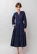 Cotton Gather Tiered Wrap Middle Dress