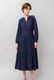 Cotton Gather Tiered Wrap Middle Dress