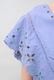 Cut Work Embroidery Cotton Poplin Flare Middle Dress