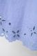 Cut Work Embroidery Cotton Poplin Flare Middle Dress