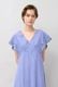 Cut Work Embroidery Cotton Poplin Flare Middle Dress