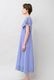 Cut Work Embroidery Cotton Poplin Flare Middle Dress