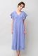 Cut Work Embroidery Cotton Poplin Flare Middle Dress