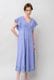 Cut Work Embroidery Cotton Poplin Flare Middle Dress
