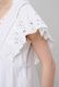 Cut Work Embroidery Cotton Poplin Flare Middle Dress