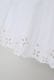 Cut Work Embroidery Cotton Poplin Flare Middle Dress