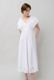 Cut Work Embroidery Cotton Poplin Flare Middle Dress