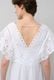 Cut Work Embroidery Cotton Poplin Flare Middle Dress