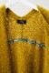 Wool Long Knit Gown Velvet Button