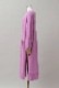 Wool Long Knit Gown Velvet Button Rose Pink