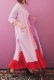 Wool Long Knit Gown Velvet Button