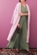 Wool Long Knit Gown Velvet Button