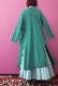 Wool Long Knit Gown Velvet Button