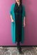 Wool Long Knit Gown Velvet Button