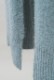 Wool Long Knit Gown Velvet Button Mint
