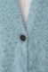 Wool Long Knit Gown Velvet Button Mint