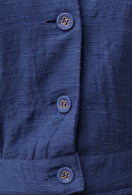 Cotton Slub Khadi Puff Sleeve Tailor Salopette 