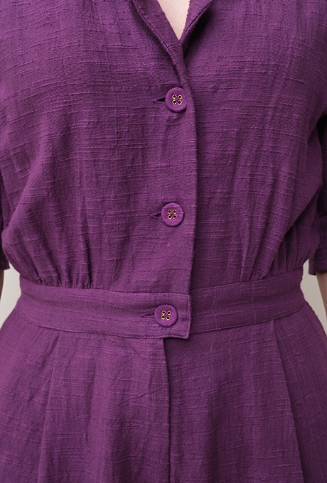 Cotton Slub Khadi Puff Sleeve Tailor Salopette 