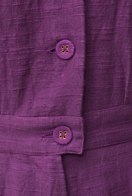 Cotton Slub Khadi Puff Sleeve Tailor Salopette 