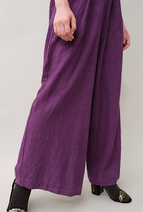 Cotton Slub Khadi Puff Sleeve Tailor Salopette 