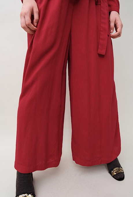 Rayon Dot Dobby Wrap Peplum Salopette