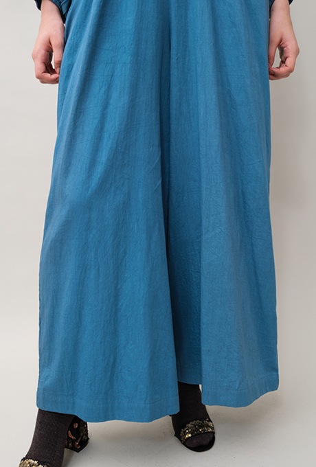 Cotton Satin Gather Sleeve Salopette 