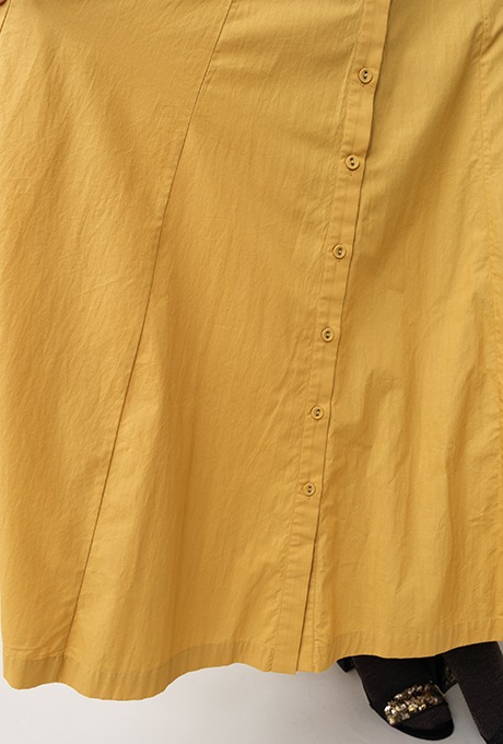 Cotton Ladder Lace Puff Sleeve Flare Long Dress