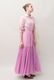 Cotton Gradation Color Gather Tiered Long Dress 