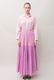 Cotton Gradation Color Gather Tiered Long Dress 