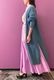 Wool Long Knit Gown Velvet Button