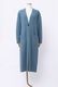 Wool Long Knit Gown Velvet Button