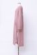 Wool Long Knit Gown Velvet Button