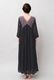 Cotton Gauze Frill Dolman Sleeve Gather Long Dress