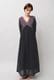 Cotton Gauze Frill Dolman Sleeve Gather Long Dress