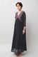 Cotton Gauze Frill Dolman Sleeve Gather Long Dress