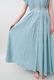 Tailored Ladder Lace Cotton Flare Long Dress