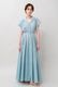 Tailored Ladder Lace Cotton Flare Long Dress