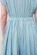 Tailored Ladder Lace Cotton Flare Long Dress