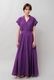 Tailored Ladder Lace Cotton Flare Long Dress