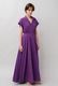 Tailored Ladder Lace Cotton Flare Long Dress